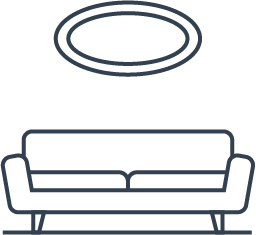 vintage living room icon